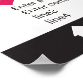 Foto Booth Prop Rahmen Poster Grün Schwarz (Ecke)