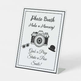 Foto Booth Sign for Wedding Sockelschild