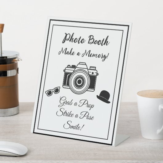 Foto Booth Sign for Wedding Sockelschild (In SItu)