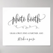 Foto Booth Sign Poster (Vorne)