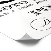 Foto Booth Sign - Prop und Strippen einer Pose Poster (Ecke)