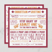 Foto Booth Signage Einladung (Vorne/Hinten)