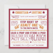 Foto Booth Signage Einladung (Rückseite)