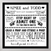 Foto Booth Signage Poster (Vorne)