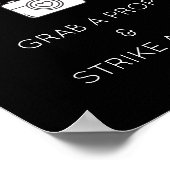 Foto Booth Signature Template für Hochzeit, Party Poster (Ecke)