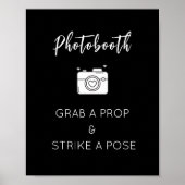Foto Booth Signature Template für Hochzeit, Party Poster (Vorne)