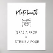 Foto Booth Signature Template für Hochzeit, Party Poster (Vorne)