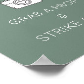 Foto Booth Signature Template für Hochzeit, Party Poster (Ecke)