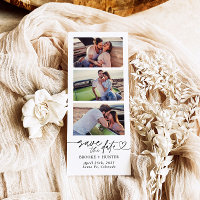 Foto Booth Strip Save the Date, Modernes Minimalis