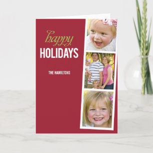 Foto Booth Style Holiday Card Feiertagskarte