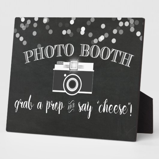 Foto Booth Table Sign Fotoplatte (Seite)