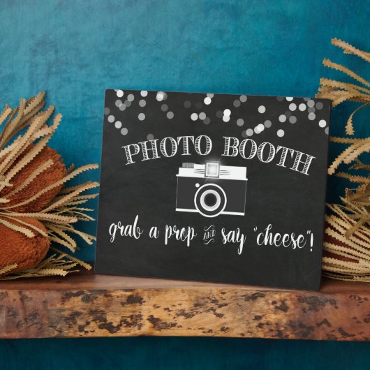 Foto Booth Table Sign Fotoplatte (Seite)