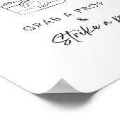 Foto Booth Wedding-Engagement Party-Signatur Poster (Ecke)