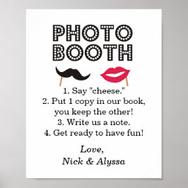 Foto Booth Wedding/Party Sign Poster
