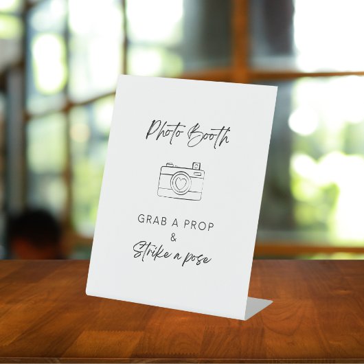 Foto Booth Wedding-Party-Tabletop-Unterzeichnung Sockelschild