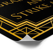 Foto Booth Wedding Sign | Gatsby Art Deco Poster (Ecke)