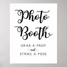 Foto Booth Wedding Sign | Moderne Kalligrafie