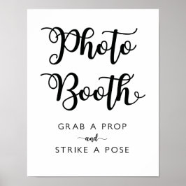 Foto Booth Wedding Sign | Moderne Kalligrafie Poster