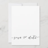 Foto Border Modern White Save the Date (Rückseite)