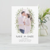 Foto Botanisch Save the Date (Stehend Vorderseite)