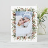 Foto Botanische Ferienkarte Feiertagskarte (Stehend Vorderseite)