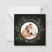 Foto Botanische Vegetation Weihnachten Mitteilungskarte (Vorderseite)