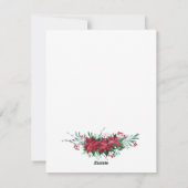 Foto Botanische Weihnachtszeit Feiertagskarte (Rückseite)