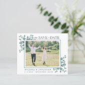 Foto Botanischer Eukalyptus Save the Date (Stehend Vorderseite)