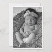 Foto Botanisches Floral Monogramm Letter A Birne Ankündigung (Rückseite)