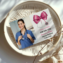 Foto Bow Stethoscope Nursing School Graduate