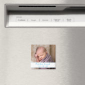 Foto Boy Birth Ankündigung Magnet (In Situ (Geschirrspüler))