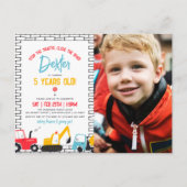 Foto Boy Birthday Budget Postkarte (Vorderseite)