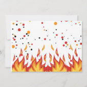 Foto Boy Birthday Feuerwehrmann Einladung Feuerweh (Rückseite)