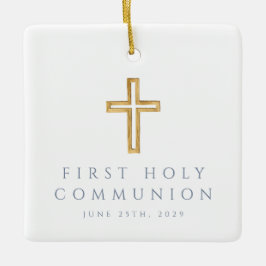 Foto Boy Religious Cross Erste Kommunion Keramikornament