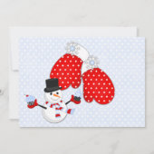 Foto Boys Winter ONEderland Geburtstagsparty Einladung (Rückseite)