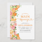 Foto Brautparty Citrus Hauptpresse Einladung (Vorderseite)