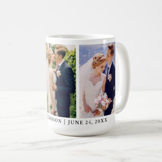 Foto Bride and Groom Wedding Large Kaffeetasse (VorderseiteRechts)
