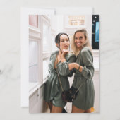 Foto Bridesmaid Farbpalettenkarte Einladung (Rückseite)