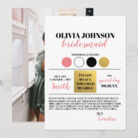 Foto Bridesmaid Farbpalettenkarte