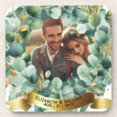 FOTO Bridesmaid Gift Maid Honorar Mutter Groom Getränkeuntersetzer (Vorderseite)