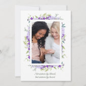 Foto Bridesmaid Lila Wildblumen Funny Vorschlag (Vorderseite)