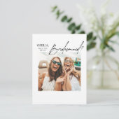 Foto Bridesmaid Vorschlag Card Vorlage (Stehend Vorderseite)