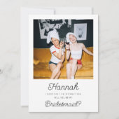 Foto Bridesmaid Vorschlag Flat Karte (Vorderseite)