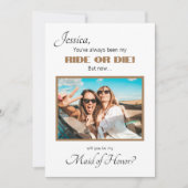 Foto Bridesmaid Vorschlagskarte Einladung (Vorderseite)