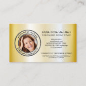 *~* FOTO - Briefmarke Pen Feather Signieren Agent  Visitenkarte (Rückseite)