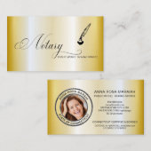 *~* FOTO - Briefmarke Pen Feather Signieren Agent  Visitenkarte (Vorne/Hinten)