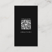 Foto Broker Zuhause Agent Minimalistisch Gold Blac Visitenkarte (Rückseite)