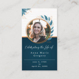 Foto-Bronzekarte des Lebens Visitenkarte