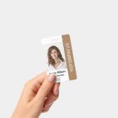 Foto Brown ID für Großangestellte im Unternehmen Ausweis (Handheld)