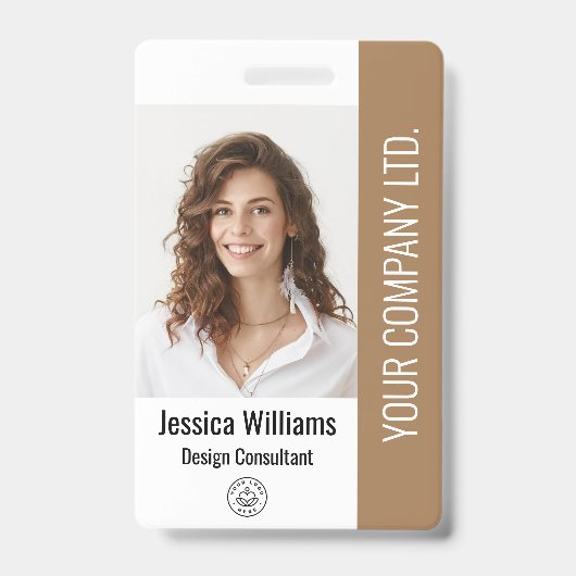 Foto Brown ID für Großangestellte im Unternehmen Ausweis (Vorderseite)
